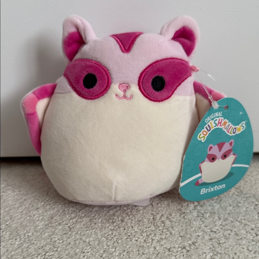 Squishmallows Pink and White Plush Toy